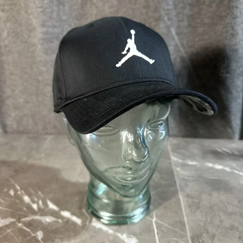 Air Jordan Black Jumpman Golf Hat Leopard Print Snapback Cap Unisex Adult